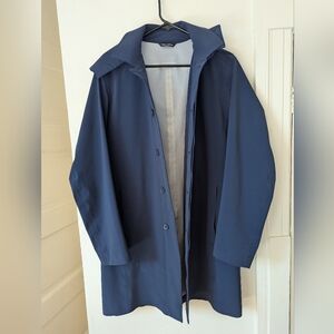 Men's Ministry Of Supply Navy Blue Trench Coat